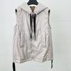 FASHION 2024 Winter New Zipper White Duck Down Hooded Warm Soft Stacked Down Vest Vest Women's Clothes