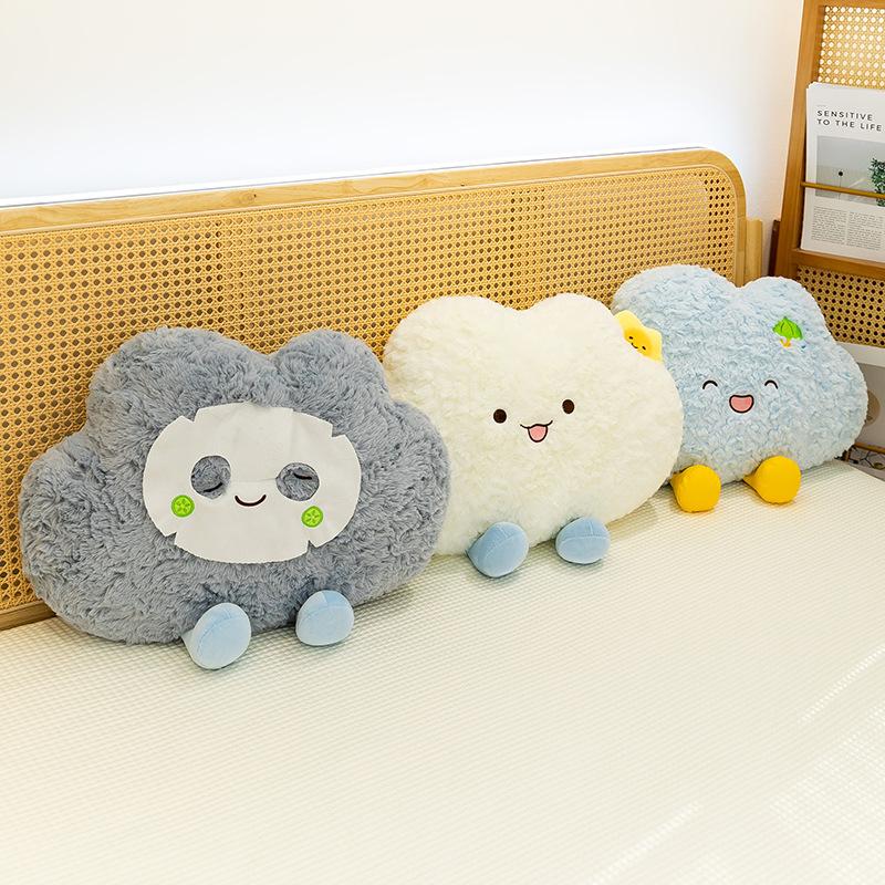 Милая подушка-игрушка в виде бегущего облачка, подарок на день рождения для девочки, плюшевая кукла, кукла, милая подушка для сна в виде облачка