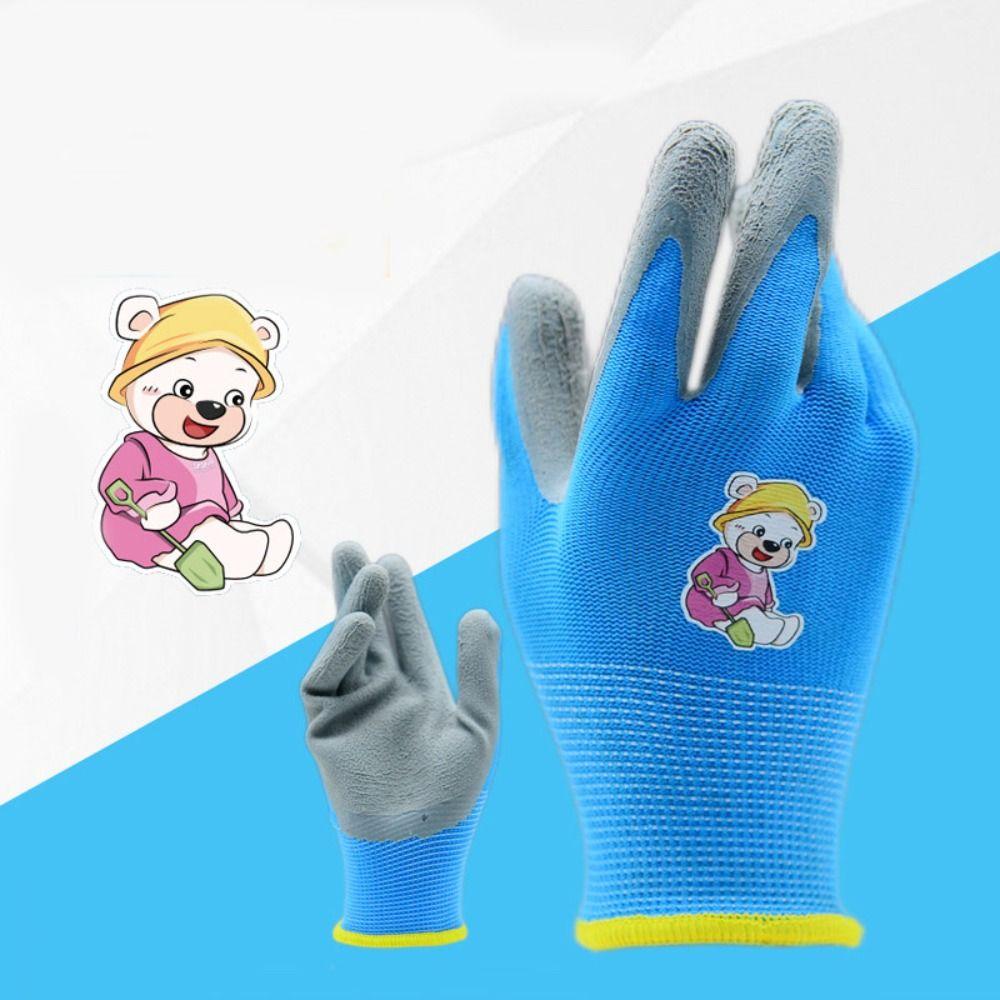 Durable Kids Gardening Glove Non-Slip Garden Glove Portable Work Gloves  Collect Seashells