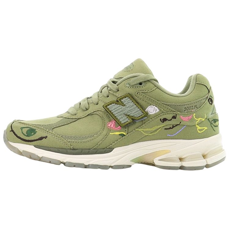 Bryant Giles x New Balance 2002R Что теперь? Кроссовки унисекс Green Iguana Capulet-Olive M2002RAG