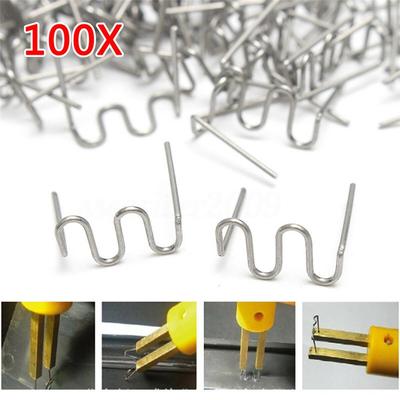 100 шт. скоб для горячего степлера S /V/M Wave Pre-Cut Hot Steplers 0,6 мм и 0,8 мм для ремонта пластикового бампера автомобиля Welding Welding Welder Kit Tool