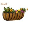 Coconut Fiber Flower Basket Liner Eco-friendly Easy To Reshape Rectangle Window Box Natural Coco Fiber Replacement Liner Garden Supplies