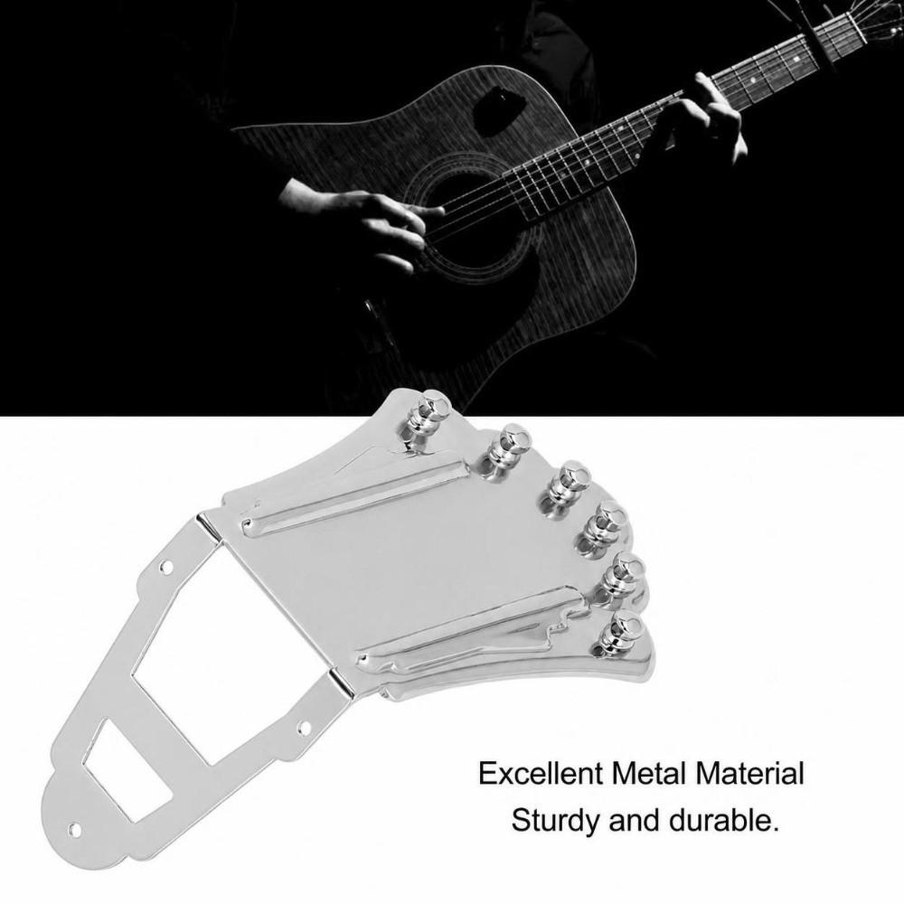 Silver Guitar Tailpiece Metal Replacement Tailpiece Guitar Part Replacement