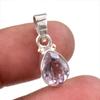 Подвеска из натурального розового аметиста из стерлингового серебра 925 пробы 1 дюйм o1i88