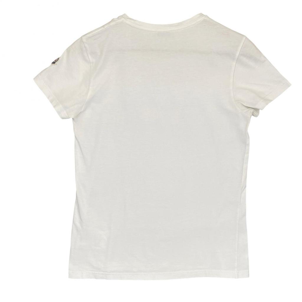MONCLER S WOMEN Short sleeve T-shirt White Model E20938090400 V8058