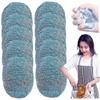 12PC Steel Wool Pads Easy Cleaning Steel Wool Reusable Dish Absorbent & Foam Steel Wool Soap Pads For Household Cleaning