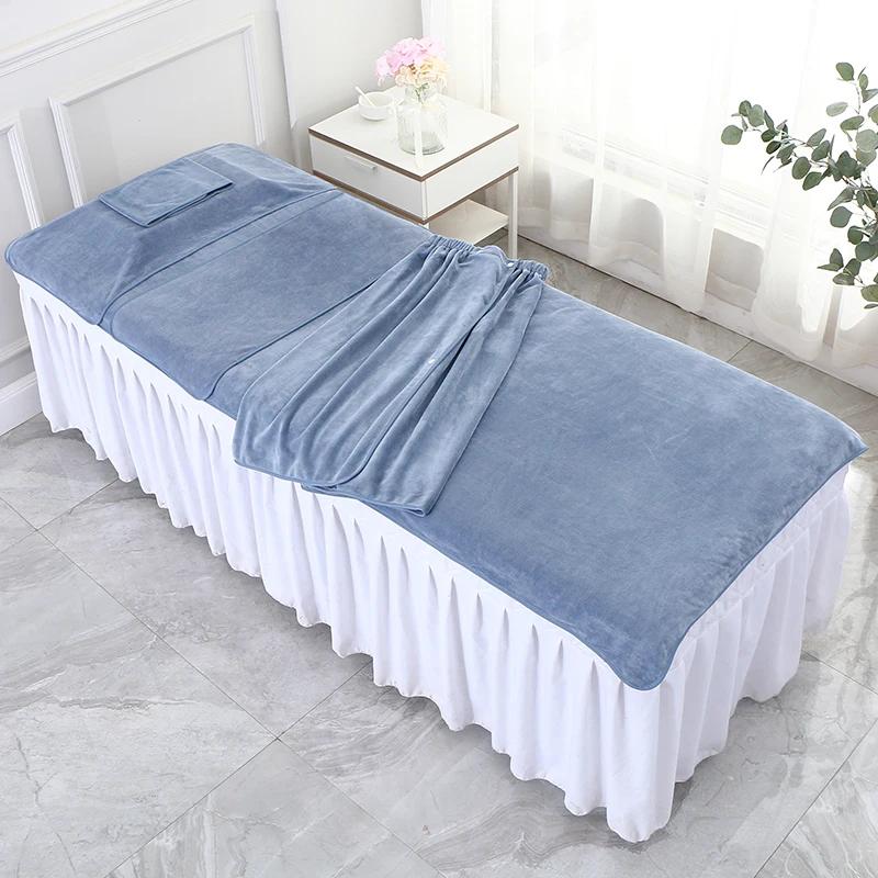 5Pcs/Set Aesthetic Clinic Sauna Nano-velvet SPA Towel Beauty Salon Bath Hair Towels Strong Absorbent Turban Bed Towel