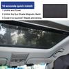 Magnetic Car Sunroof Sunshade Window Mesh Auto Top Mosquito Net Cover Interior Insulation Sunscreen Cloth