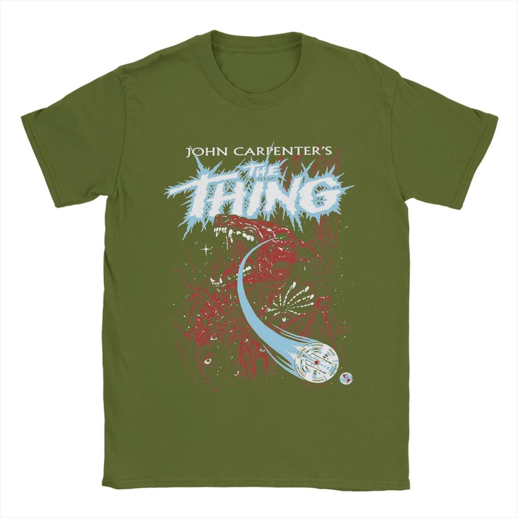 Джон Карпентер Нечто Футболка Лето Хлопковые футболки для мужчин Хип-хоп принт Футболка с короткими рукавами Уличный стиль Топ Футболки