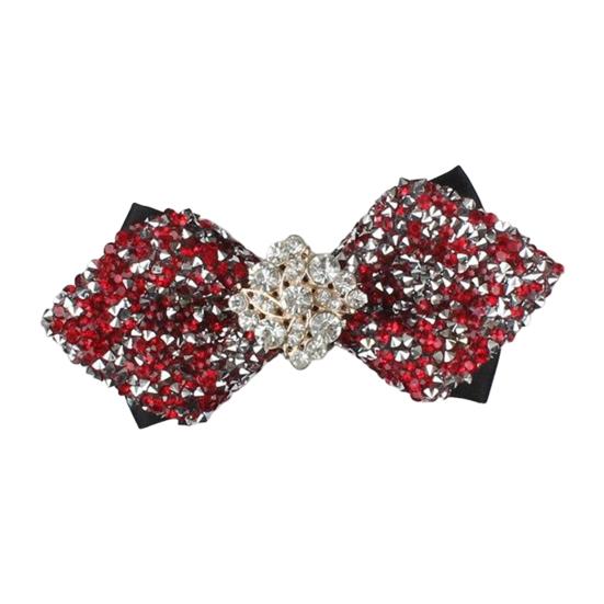 Yousheng Bow Tie Sparkling Rhinestones Inlaid Adjustable Tightness Formal Bow Tie Versatile Business Banquet Office Matching Decoration