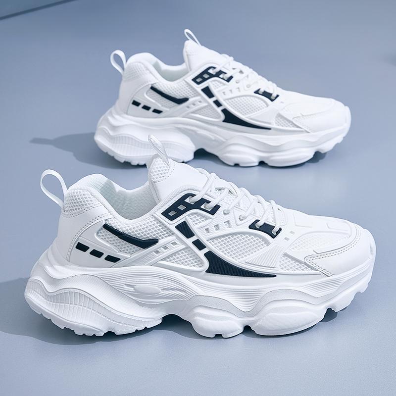 Модные повседневные мужские кроссовки на платформе, дышащие, для ходьбы, размер 48, спортивные баскетбольные кроссовки для бега, мужские, синие.