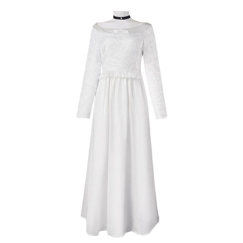 Amazon Halloween Ghost Doll Bride White Dress Cosplay Performance Costume