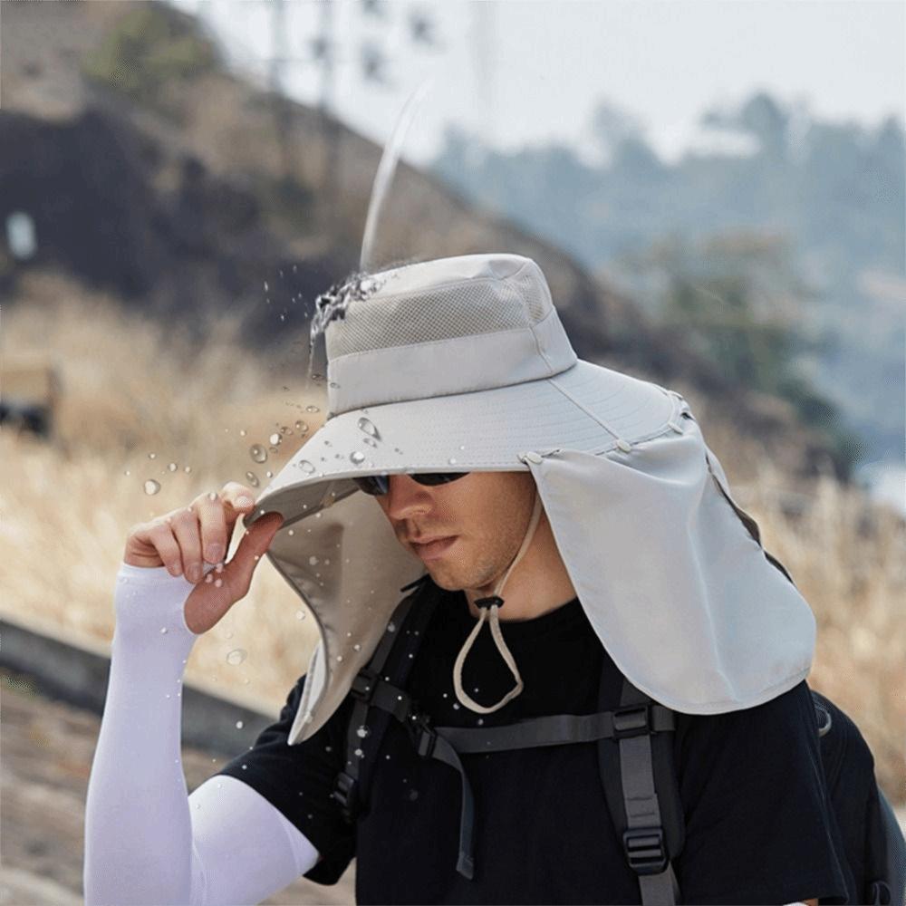 Neck Protection Men Sun Hat Cloth Fisherman Hat Fashion Summer Bucket Hat Male