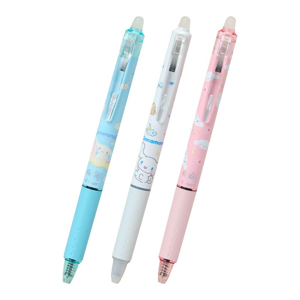 Sanrio FriXion Ball Knock of Ball Knock 769614 (Set 3), Cinnamoroll, Polycarbonate, 0.5mm Diameter, Black, Type,