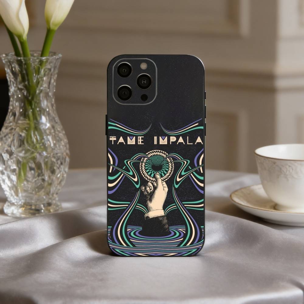 Чехол для телефона Epiphany Pop T-Tame I-Impala Band для iPhone 17pro, 16,15,14,13,12,11 X XR Plus, Другие Мягкий Черный Чехол