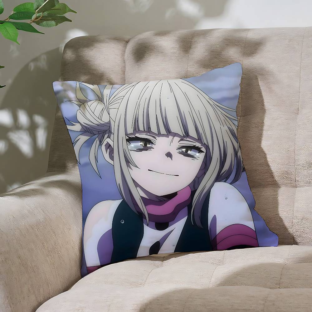 Милые квадратные наволочки T-Toga-Himiko-S Kawai, настраиваемые, стильные и мягкие, идеально подходят для кроватей, автомобилей и диванов.