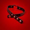 Ретро Кожаное Ожерелье-Чокер с Заклепками в Форме Сердца - Европейский и Американский Панк-Стиль