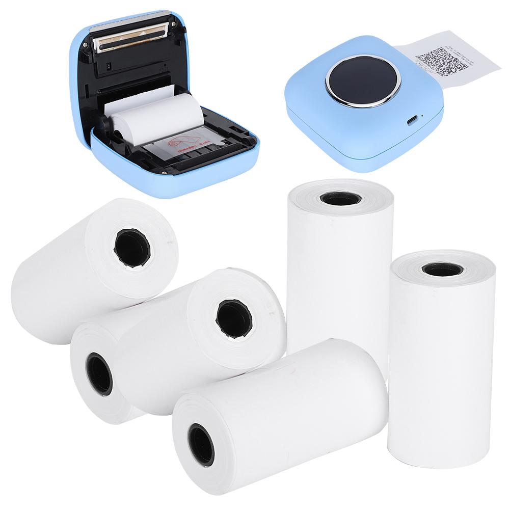 6 Rolls 57x30mm Thermal Receipt Paper Professional Printing Accessory for Small Printer