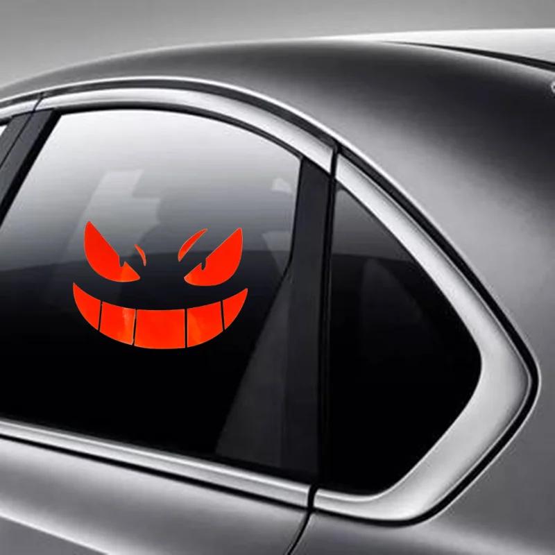 Creative Devil Smiley Car Stickers Electric Car Motorcycle Motorcycle Body Modification Stickers Fuel Tank Helmet Decoration