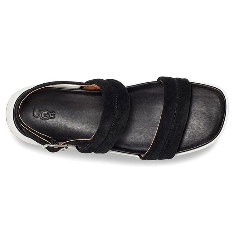 UGG Lynnden Открытые повседневные спортивные сандалии с открытым носком Черные Женские 1111071-BLK