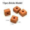 Durable Real Mini Bricks Model Small Simulation Mini Brick Model  Dollhouse Accessories