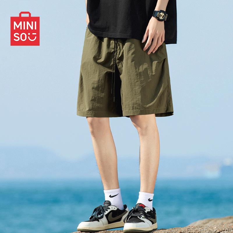 MINISO Мужские свободные карго-шорты в стиле techwear 2025