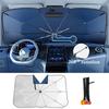 Для Toyota GR Sport Supra C-HR RAV4 Prius Corolla Camry Yaris Land Cruiser Автомобильный солнцезащитный экран на лобовое стекло, отражатель УФ-лучей, зонт