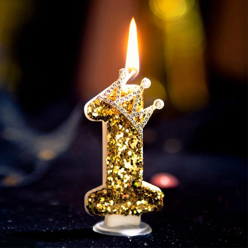Цифровые свечи Crown Birthday, свечи для взрослых и детей на день рождения, вечеринка