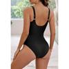 One-piece Swimsuit Sexy Solid Color Belly Cover Cross Backless Bikini
