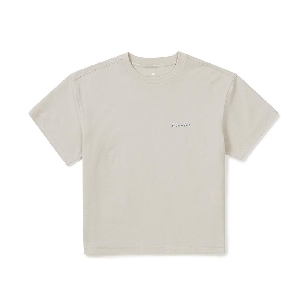 [Snowpeak] Sorona Women's Tropical Short Sleeve T-Shirt Sand Beige (S25MWFTS71)
