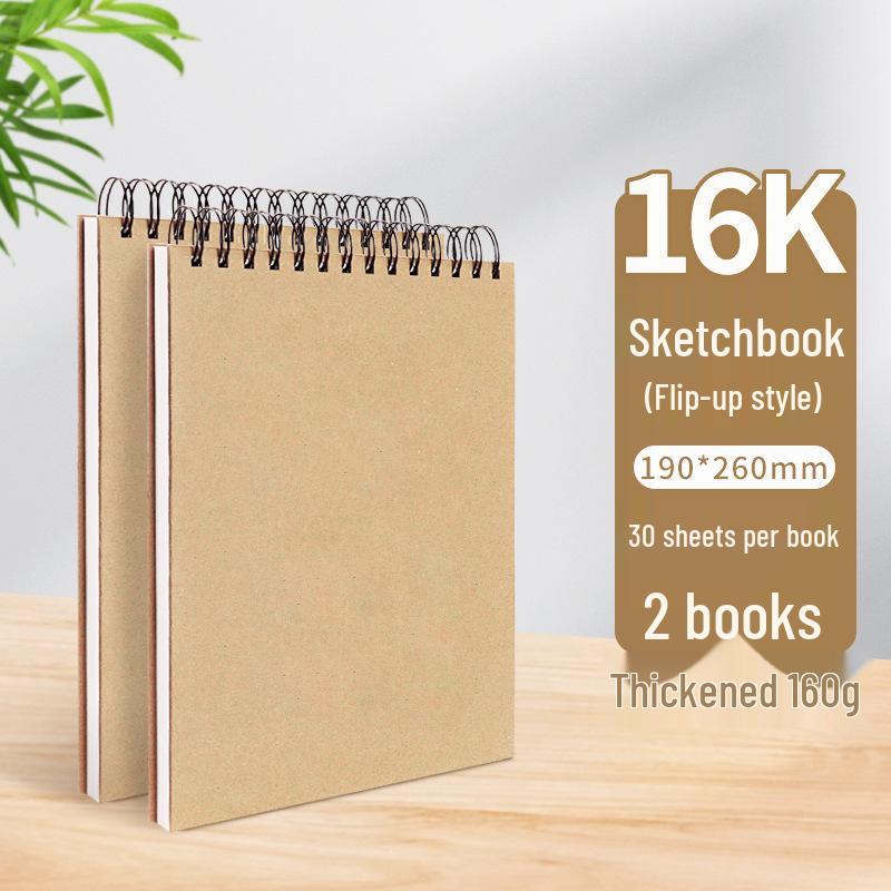 A4 Hardcover Spiral Sketchbook for Art Students & Children, A3/A4/8K Drawing Pad