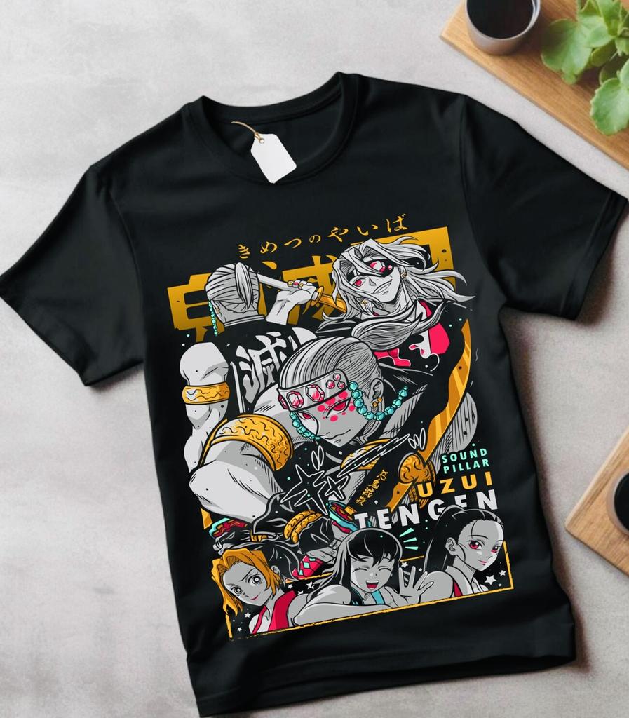 Uzui Tengen T-Shirt Demon Slayer Kimetsu No Yaiba Anime Sweater Soft Tee Unisex T-Shirt