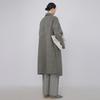 LESS 2023 Autumn Wool Blend Straight Long Overcoat