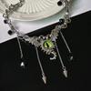 Wings Metal Chain Necklace Eye Punk Gothic Necklace Fashion Ghost Necklace Women  Party