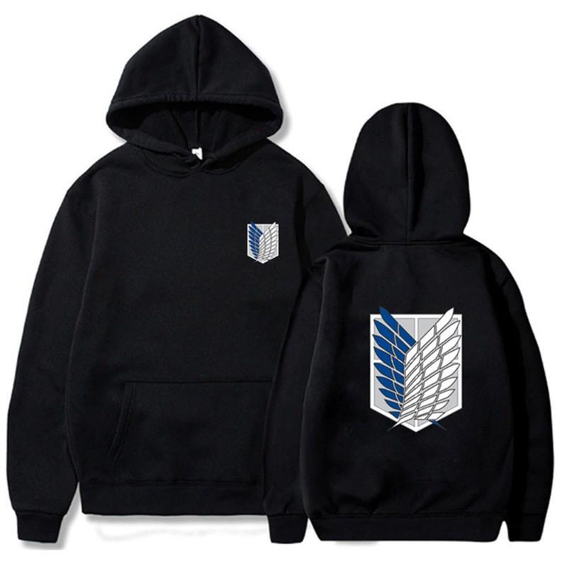 Mens Hooded Sweatshirt With Anime Graphic Print Loose Fit Long Sleeve Cotton Pullover Casual Fall Wear