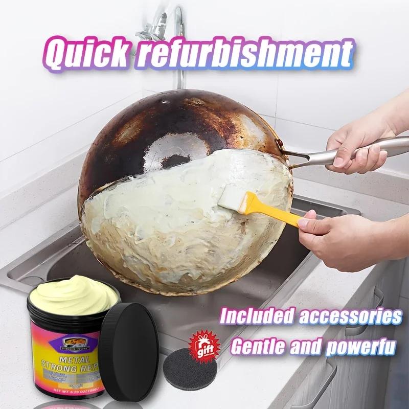 Набор для полировки металла - Полировальная паста для нержавеющей стали, металла, алюминия, хромированных поверхностей и т.д. быстро удаляет царапины