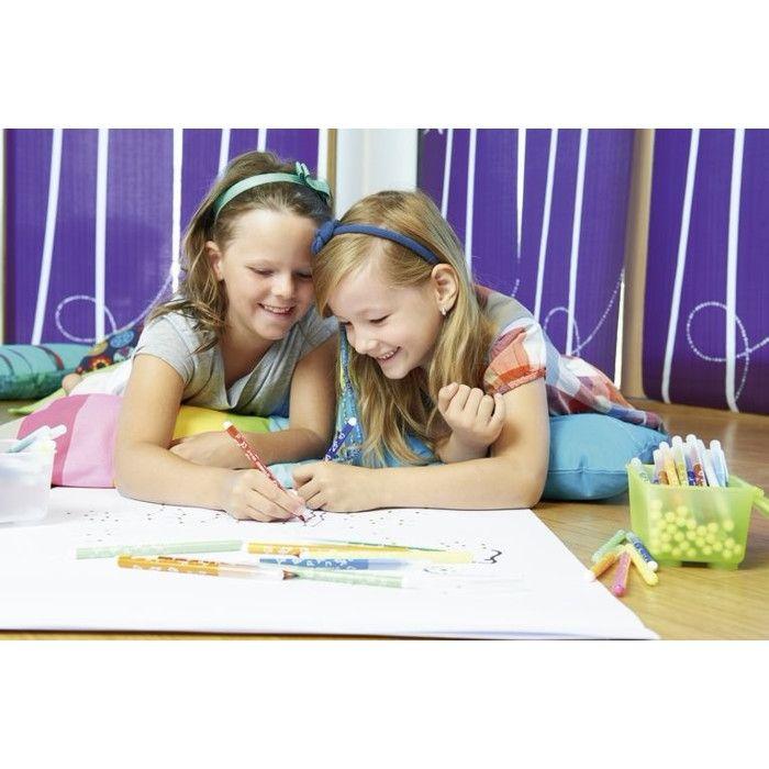 Feutres de coloriage - stabilo - trio a-z - 18 pièces - pointe moyenne - ergonomiques