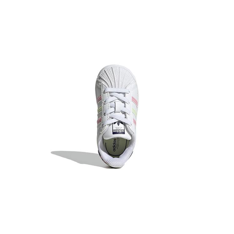 (TD) adidas originals Superstar 'White Lime Pink' Baby GY3332