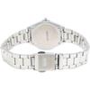 Citizen Q&Q Analog Solar Waterproof Date Watch Black Dial Metal Band Women's Silver