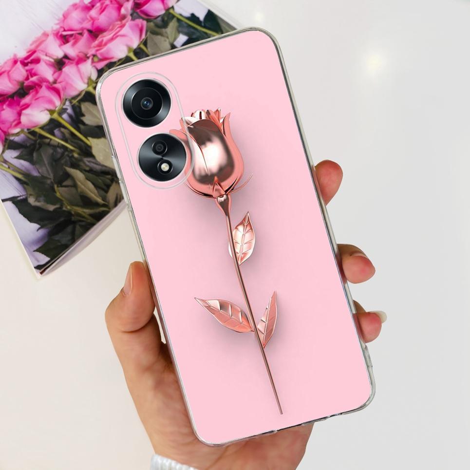 Case For Oppo A58 4G Cute Butterfly Soft Clear Shockproof Phone Cover For OppoA58 OppoA58 A 58 4G CPH2577 Fundas Capa Coque
