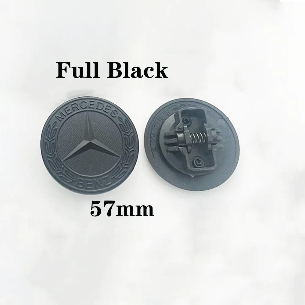 57mm Front Hood Bonnet Emblem Badge for Mercedes-Benz C E S GLC GLE CLA A Class W204 W205 W212 W213 etc ABS Aluminum Waterproof