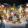 Led Snowflake Projection Light 16 Pattern Colorful Rotating Christmas Outdoor Decorative Lamp