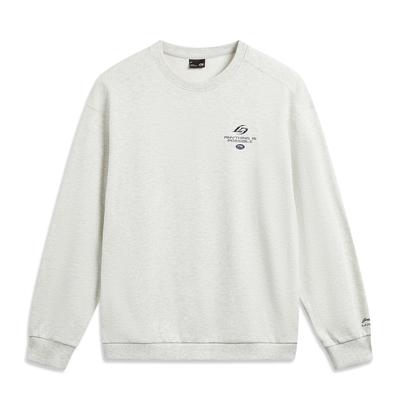 Дышащий свитшот свободного кроя с круглым вырезом серии Li Ning Sports Lifestyle, унисекс AWDW341-2