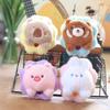 Cute Cute Flower Bear Pendant Plush Toy Doll Kapibala Bag Hanging Decoration Keychain Doll