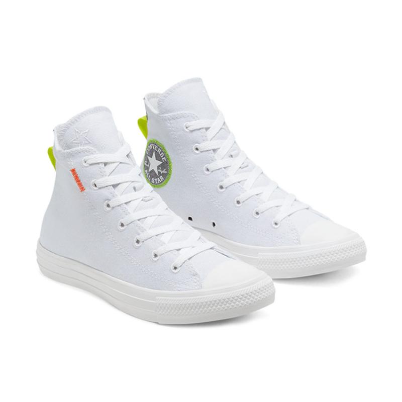 Converse Кеды Chuck Taylor All Star Простые и Универсальные Высокие Холщовые Унисекс Белые