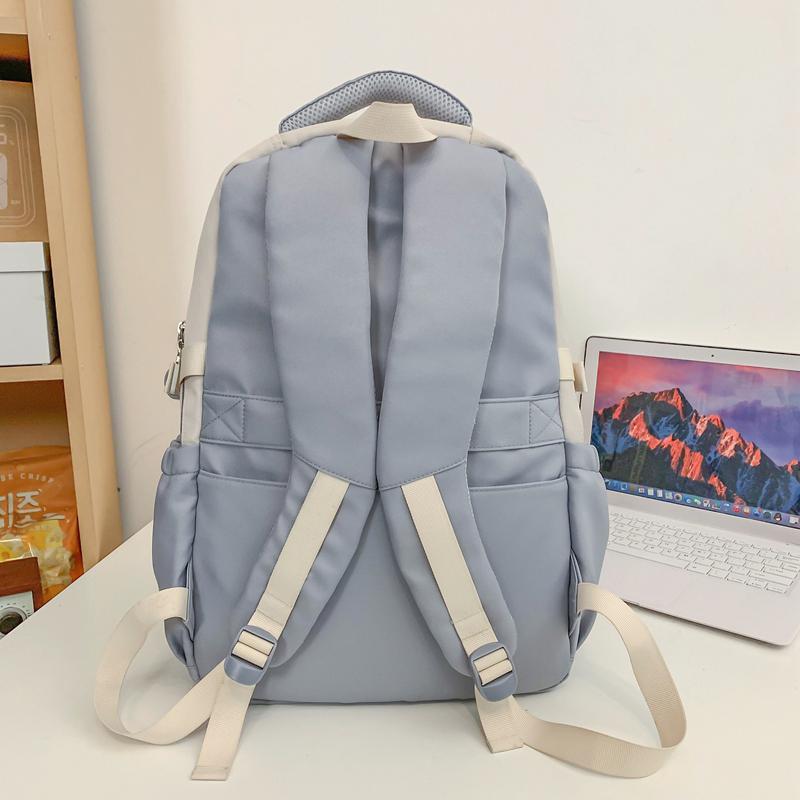 Цветной блок школьный рюкзак для школьников большой емкости рюкзак для пар женский рюкзак мужской дорожный рюкзак