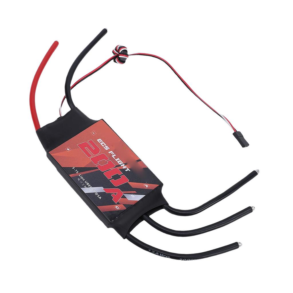 200A Electronic Speed Controller Brushless ESC for RC Fixed Wing Helicopter Multiple Axle Aircraft