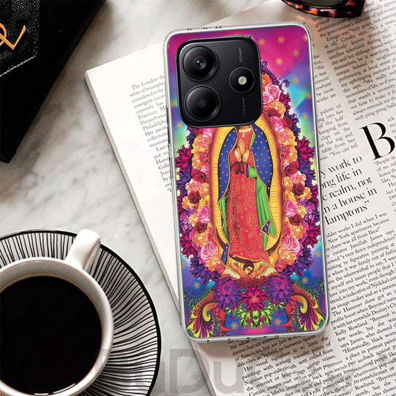 Virgin De Guadalupe Virgen Mary Cover For Xiaomi Redmi Note 14 13 12S 12 11 Pro Plus Phone Case 11S 10S 10 11E 11T + 9S 9 Print