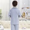 ROMON Women's Three-Layer Quilted Flannel Pajama Set