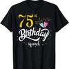75th Birthday Squad 75 Party Crew Group Friends BDay Gifts T-Shirt